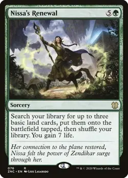 2x Nissa's Renewal Zendikar Rising Commander NM MTG - Image 1