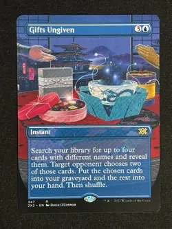 1x MTG Gifts Ungiven (Borderless) - Double Masters 2022 (2X2) #347 - Magic - Image 1