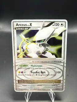Pokemon TCG Arceus LV.X 96/99 Platinum Holo Rare Card - Image 1