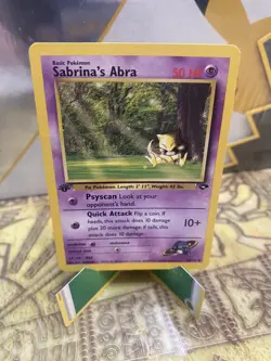 Pokemon TCG Sabrina's Abra Gym Challenge Common Card 94/132 1st Edition - Image 1