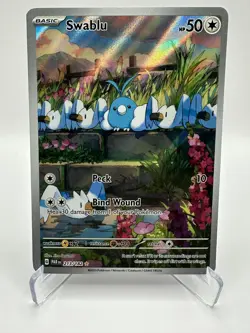 Swablu 213/182 SV04: Paradox Rift Holo Pokemon Near Mint - Image 1