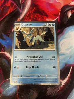Glaceon Promo Prismatic Evolutions Black Star Pokemon TCG 171 Cosmos Holo L - Image 1