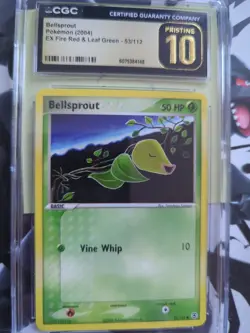 Pokemon Bellsprout 53/112 EX Fire Red Leaf Green Set Non-Holo PRISTINE 10 - Image 1