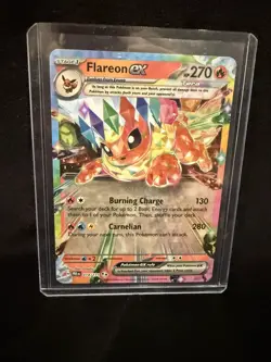 Pokemon TCG Flareon ex 014/131 Ultra Rare Prismatic Evolutions NM/M - Image 1
