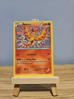 Pokemon TCG Moltres Fates Collide 9/124 Regular Rare NM - Image 1