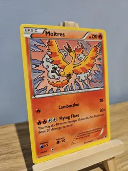 Pokemon TCG Moltres Fates Collide 9/124 Regular Rare NM - Image 3