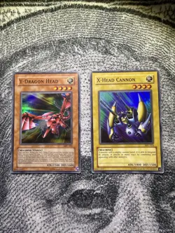 Konami Yu-Gi-Oh! Y-Dragon Head & X-Head Cannon MFC-005/004 Machine Holo Lot - Image 2