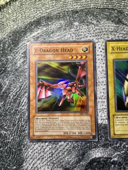 Konami Yu-Gi-Oh! Y-Dragon Head & X-Head Cannon MFC-005/004 Machine Holo Lot - Image 4