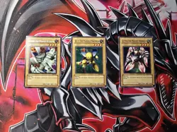 Lot of 3: Yugioh Alpha, Beta & Gamma The Magnet Warrior DOR-001 002 003 - VLP - Image 1