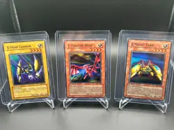 Yugioh TCG X-Head Cannon Y-Dragon Head 1st Ed Z-Metal Tank 1st Ed LP Set - Image 1