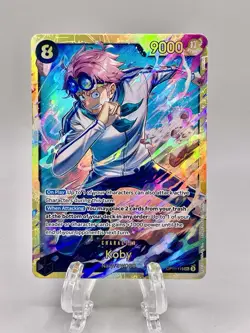 Koby OP11-119 Secret Rare Foil Bandai One Piece Card Game A Fist of Divine Speed - Image 1