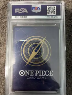 2025 ONE PIECE OP12-LEGACY OF THE MASTER SPECIAL ALTERNATE ART TASHIGI PSA 10 - Image 2