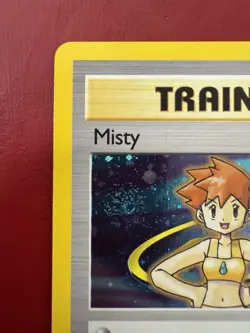 Misty 18/132 Holo Rare Gym Heroes Trainer Pokemon Card LP - Image 3
