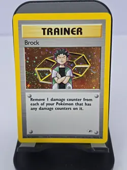 Brock 15/132 - Gym Heroes - Pokemon Card TCG Holo Swirl - Image 1