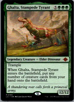 Ghalta, Stampede Tyrant from The Lost Caverns of Ixalan, #185 in NM condition - Image 1