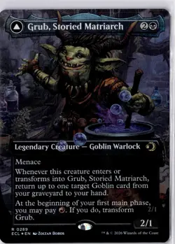 Grub, Storied Matriarch (Borderless) Lorwyn Eclipsed Foil NM R 0289 - Image 1