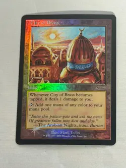 MTG FOIL City of Brass Junior Series Promo Magic the Gathering - Image 1