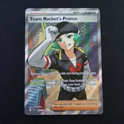 Team Rocket’s Proton 227/182 Pokemon Full Art Trainer DRI Destined Rivals NM/M - Image 1