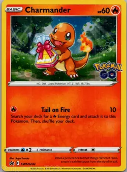 Charmander SWSH232 Promo SWSH Black Star Pokemon NM - Image 1