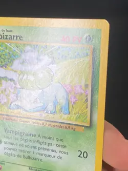 CARTE POKEMON BULBIZARRE 44/102 EDITION 1 FR SET DE BASE COMMUNE - NM - Image 3