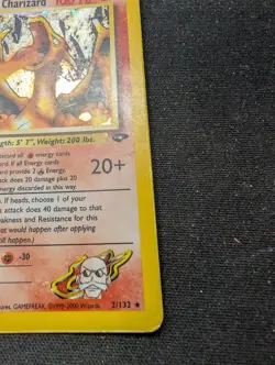 Pokemon Blaine's Charizard 2/132 Holo Gym Challenge - Image 5