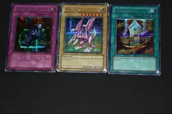 Yugioh Card Lot LP-DMG Secret Rare Seiyaryu, Salamandra, Acid Trap Hole DDS - Image 1