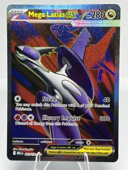 Pokemon TCG Mega Latias EX Full Art Ultra Rare Card 163/132 Mega Evolution - Image 1