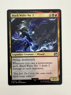 Black Waltz No. 3 MTG Magic the Gathering Card NM Near Mint FIN - Image 1