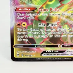 Pokemon TCG Rayquaza VMAX Full Art Ultra Rare 111/203 Evolving Skies NM Card - Image 5