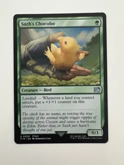 Sazh’s Chocobo MTG Magic the Gathering Card NM Near Mint FIN - Image 1
