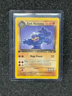 Pokemon TCG 1999-2000 WOTC Dark Machamp 27/82 1st Edition Team Rocket Rare - Image 1