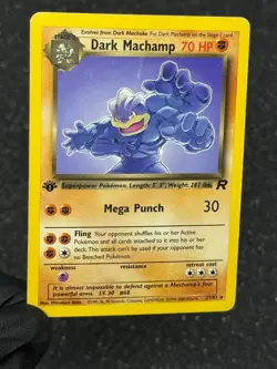 Pokemon TCG 1999-2000 WOTC Dark Machamp 27/82 1st Edition Team Rocket Rare - Image 3