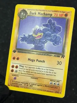 Pokemon TCG 1999-2000 WOTC Dark Machamp 27/82 1st Edition Team Rocket Rare - Image 5