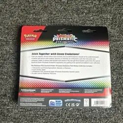 Pokemon TCG Prismatic Evolutions Tech Sticker Collection Glaceon 3 Pack Sealed - Image 2