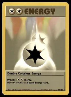 Pokemon TCG Base Set #096/102 Double Colorless Energy LP - Image 1