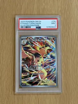 2025 Pokemon Destined Rivals Ethan’s Typhlosion #190/182 IR PSA 9 (Mint) - Image 1