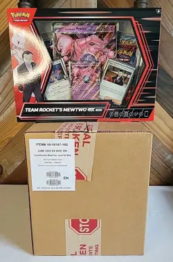 Pokemon Team Rocket's Mewtwo ex Box 6 Box Case. Benefits Rescue Animals - Image 1