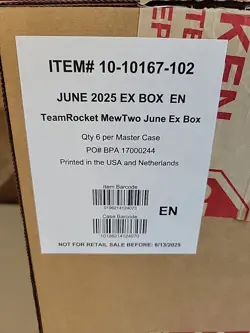 Pokemon Team Rocket's Mewtwo ex Box 6 Box Case. Benefits Rescue Animals - Image 2