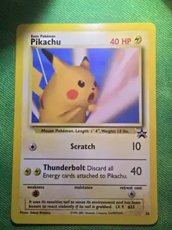 2001 POKEMON TCG WOTC BLACK STAR PROMO 26 POKEMON SNAP PIKACHU NEAR MINT - Image 1