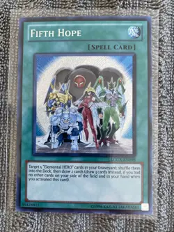 Yugioh Fifth Hope LCGX-EN098 Secret Rare Unlim - NM - Image 1