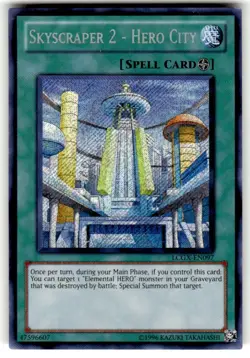 Yugioh Skyscraper 2 - Hero City LCGX-EN097 Secret Rare NM - Image 1