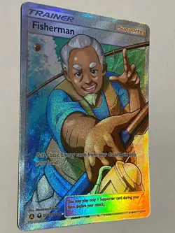 Pokemon Card TCG Fisherman SV83/SV94 Sun & Moon Hidden Fates Shiny Vault NM/M - Image 1