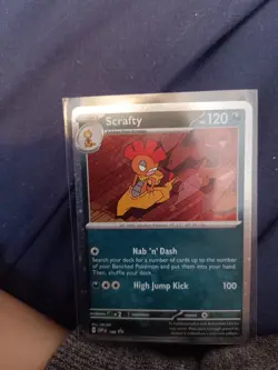 Scrafty Promo #188 Journey Together Cosmos Holo Pokemon Card - Image 1