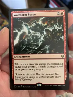 Warstorm Surge Commander Legends: Baldur's Gate Regular CLB 815 Rare Enchantment - Image 1