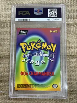 Graded PSA 7 1999 Topps Pokemon - Charmander #4 - Movie EDT Foil - Image 2