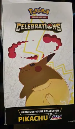 Pokemon TCG 25 Celebrations Premium Figure Collection Pikachu VMAX Box TEAR 820650809408 - Image 5