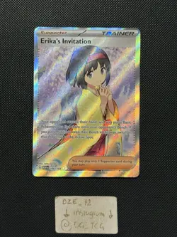 Pokemon ENGLISH - 151 - Erika’s Invitation - 196/165 - Full Art Trainer - M/NM - Image 1
