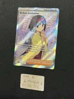 Pokemon ENGLISH - 151 - Erika’s Invitation - 196/165 - Full Art Trainer - M/NM - Image 3