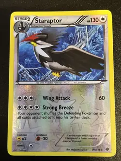 Pokemon TCG Staraptor Plasma Freeze 97/116 Reverse Holo Rare - Image 1