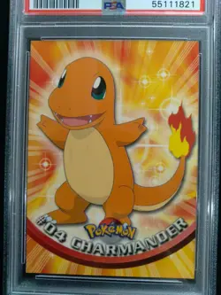 Graded PSA 8 CHARMANDER #4 1999 Topps Pokemon T.V. NM - MT - Image 2